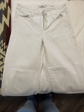 Fidelity White Wide-Leg Jeans